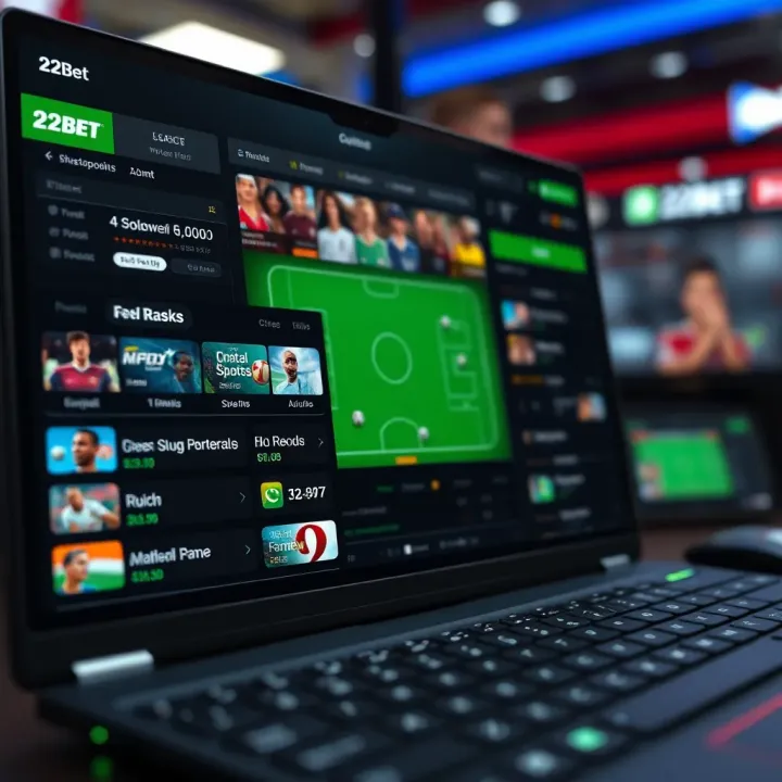 Interface showing various sports betting options available on a digital platform