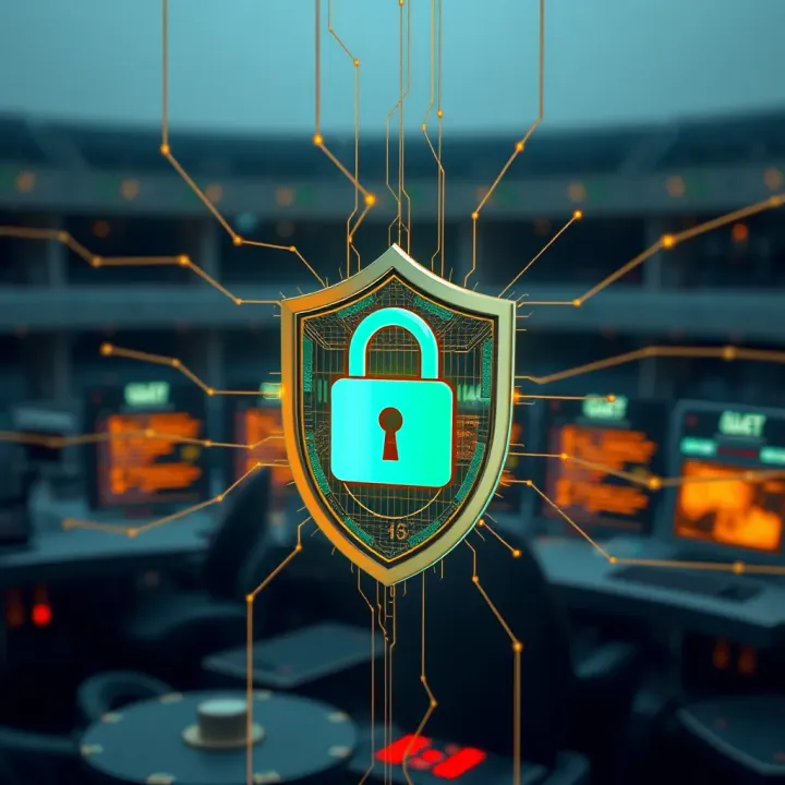 Locked digital shield representing account security against cyber threats in Nigeria