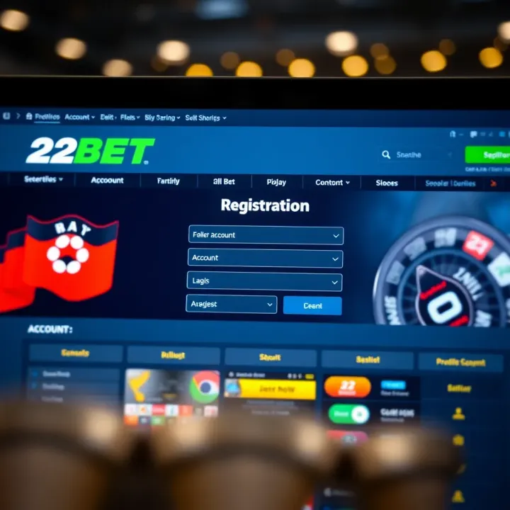 User interface showing account registration fields on a betting website