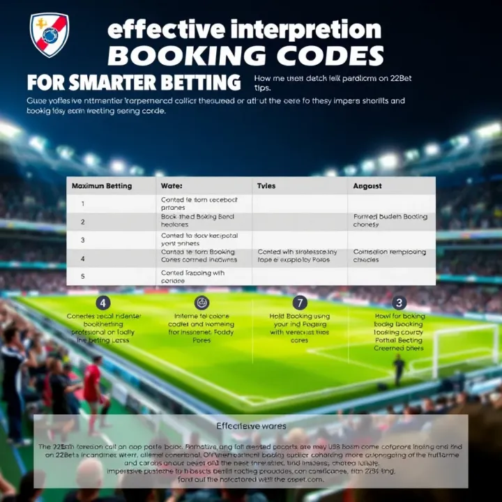Effective Interpretation of Booking Codes for Smarter Betting Infographic illustrating tips for interpreting booking codes to enhance betting strategies